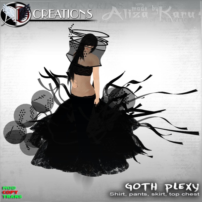 Goth plexy dress